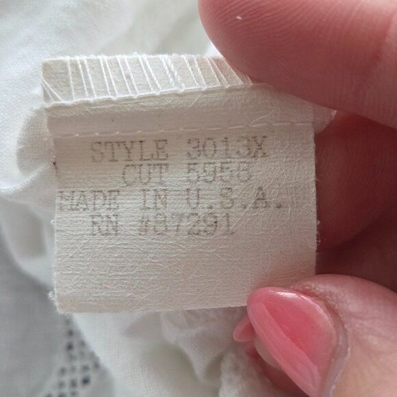 Johnny Was Item 100% Linen Capri Pants Plus Size 1X White VTG Made In USA Womens - Picture 11 of 12